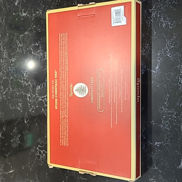 🎄 NIB Spode Peppermint Dessert Tray - Picture 2 of 6